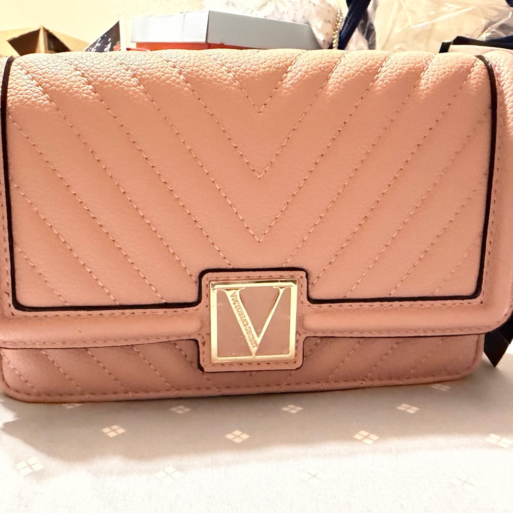 Victoria's Secret Pink Quilted Crossbody Bag